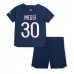 Billige Paris Saint-Germain Lionel Messi #30 Hjemmetrøye Barn 2023-24 Kortermet (+ korte bukser)